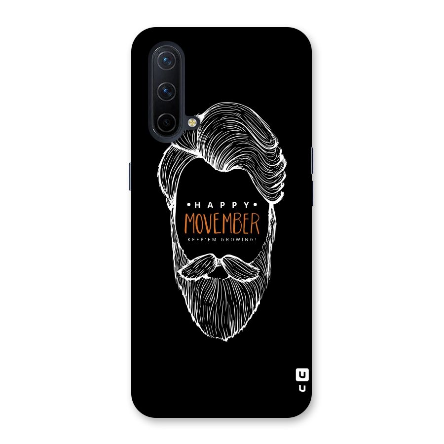 Happy Movember Black Back Case for OnePlus Nord CE 5G