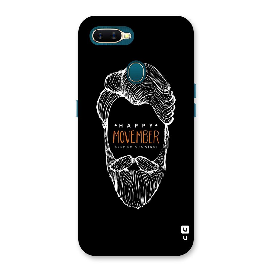 Happy Movember Black Back Case for Oppo A11k