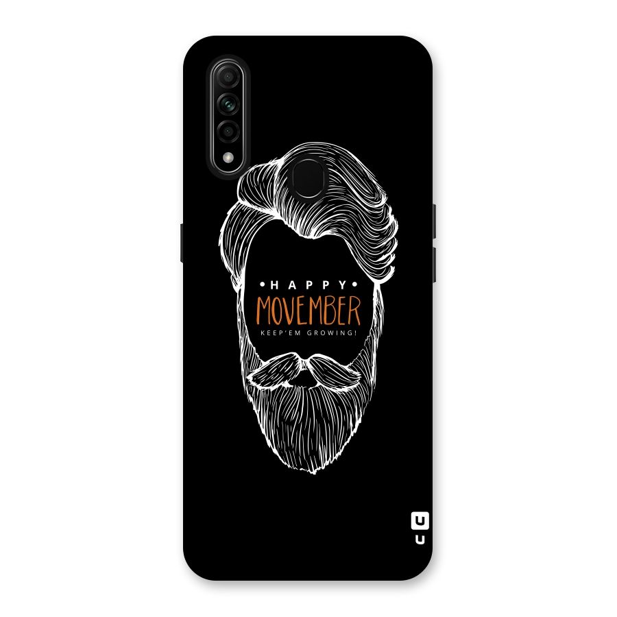 Happy Movember Black Back Case for Oppo A31