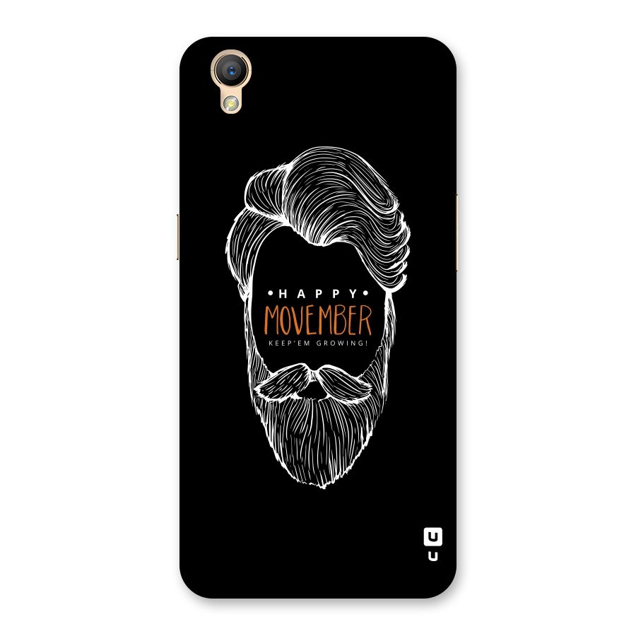 Happy Movember Black Back Case for Oppo A37