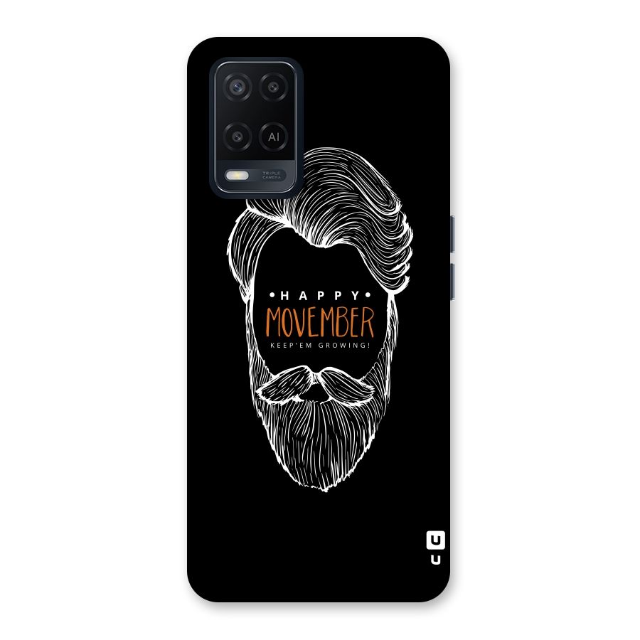 Happy Movember Black Back Case for Oppo A54