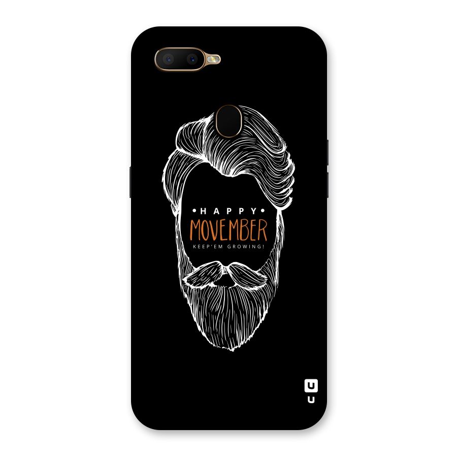 Happy Movember Black Back Case for Oppo A5s