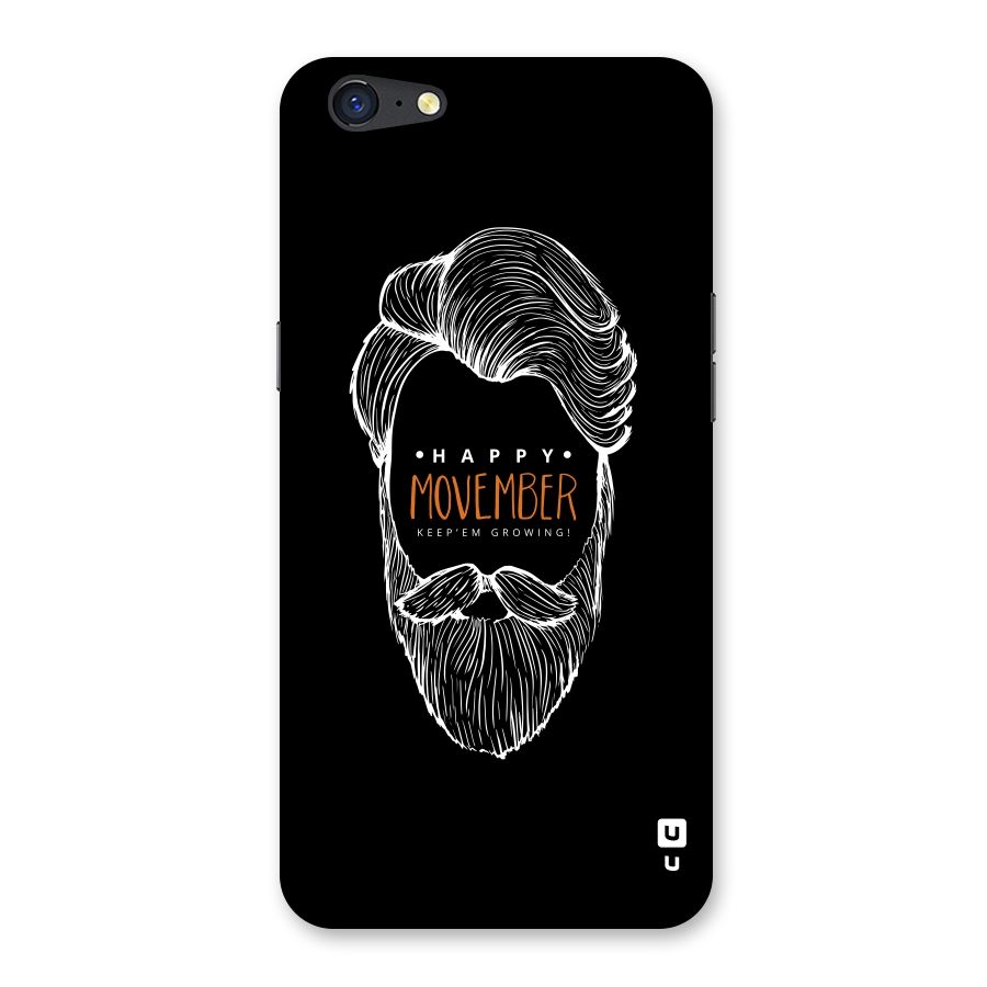 Happy Movember Black Back Case for Oppo A71