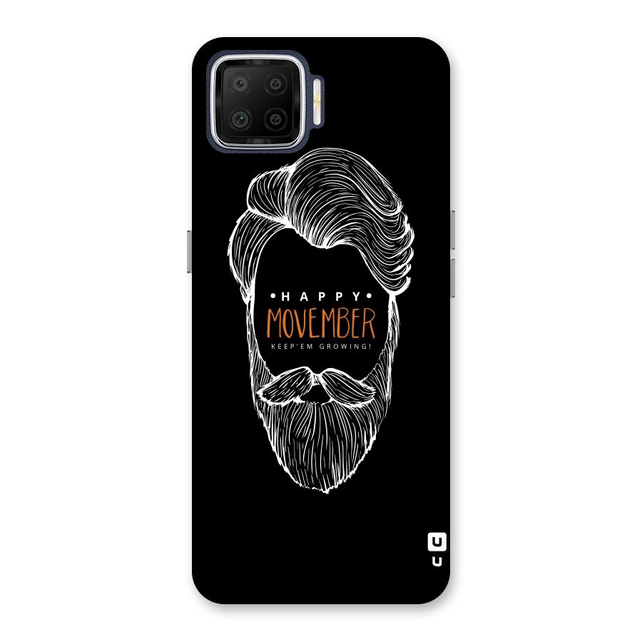 Happy Movember Black Back Case for Oppo F17