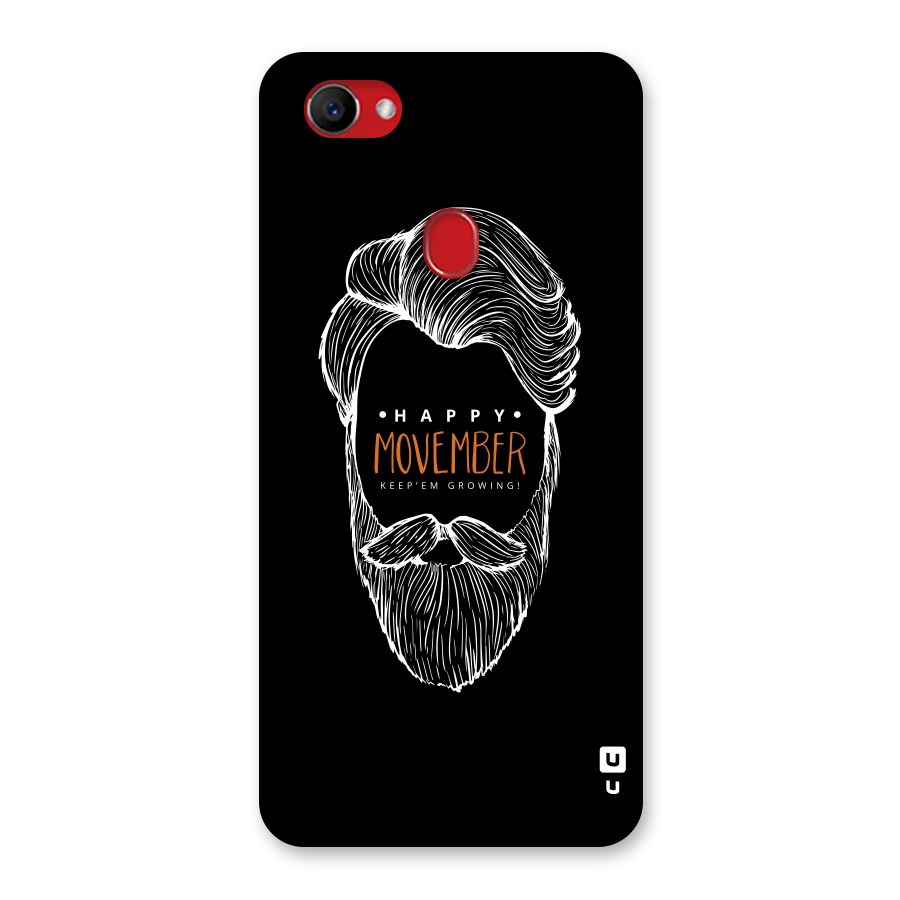 Happy Movember Black Back Case for Oppo F7