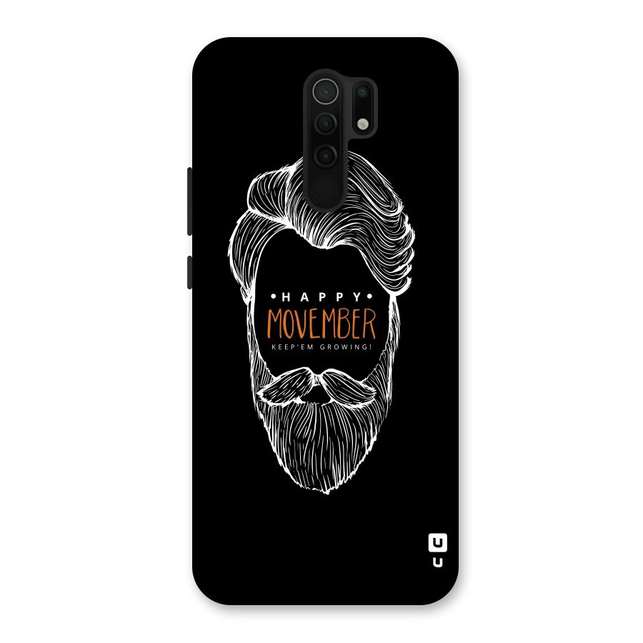 Happy Movember Black Back Case for Poco M2