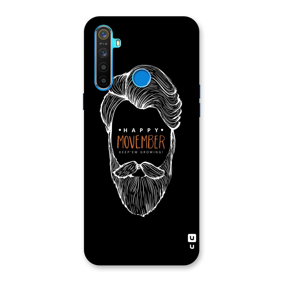 Happy Movember Black Back Case for Realme 5