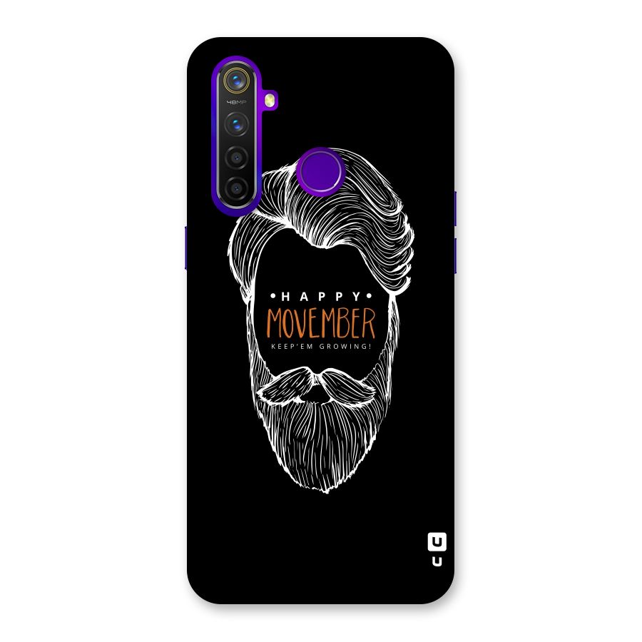 Happy Movember Black Back Case for Realme 5 Pro
