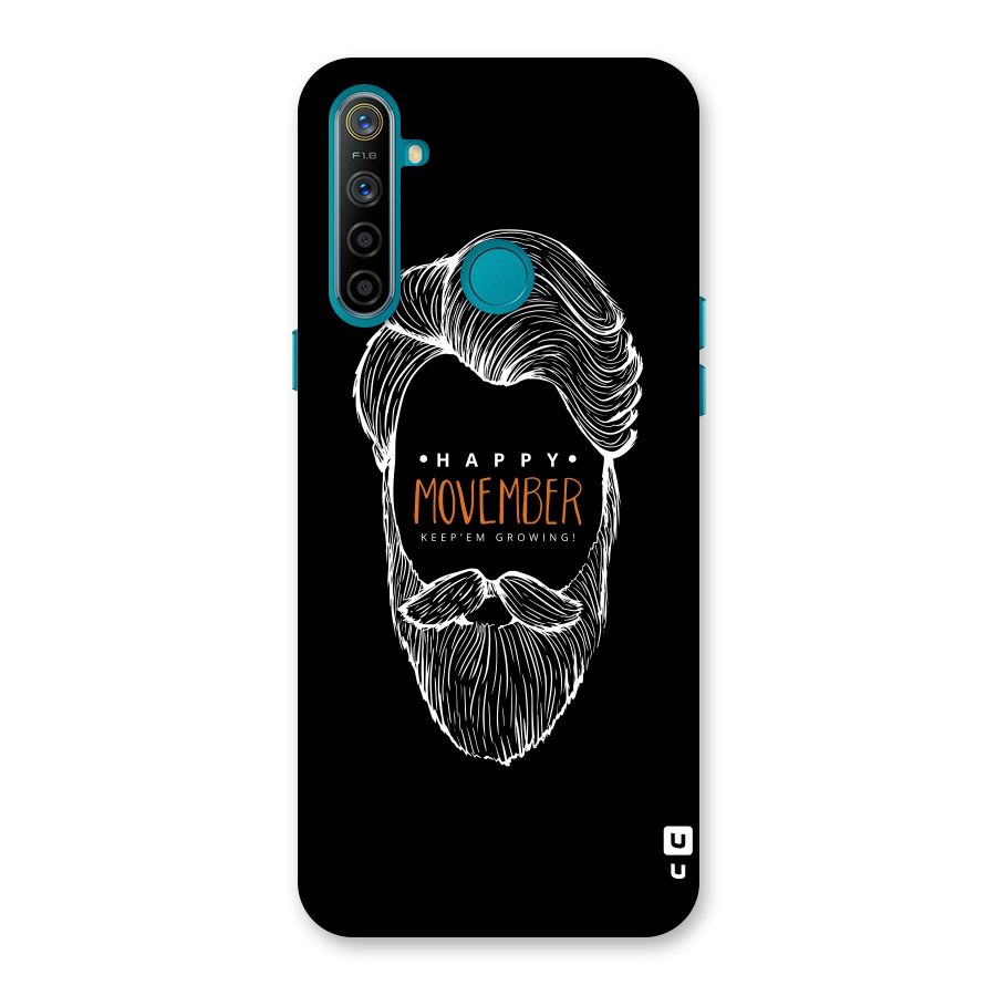 Happy Movember Black Back Case for Realme 5i