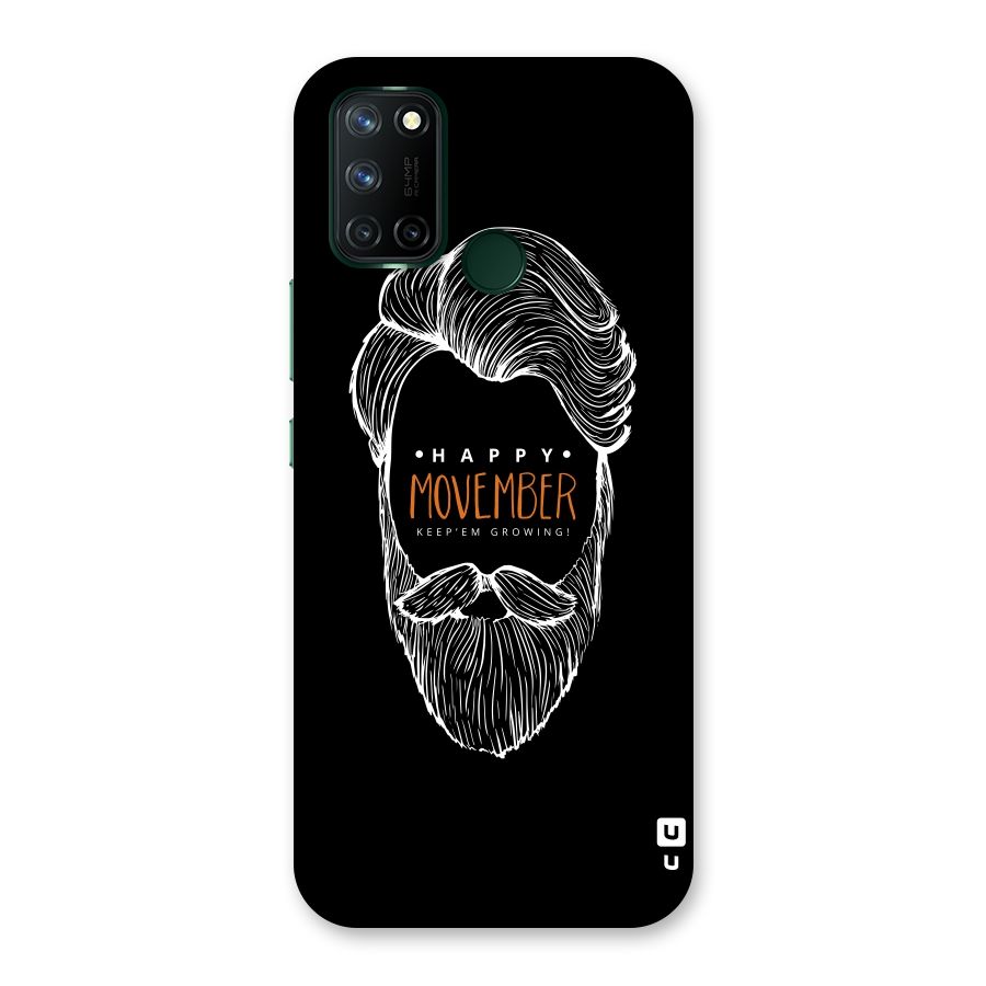 Happy Movember Black Back Case for Realme 7i