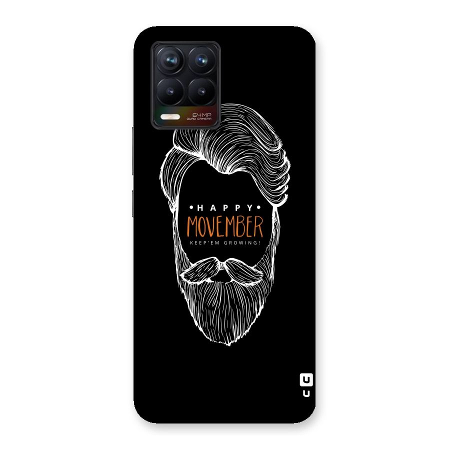 Happy Movember Black Back Case for Realme 8
