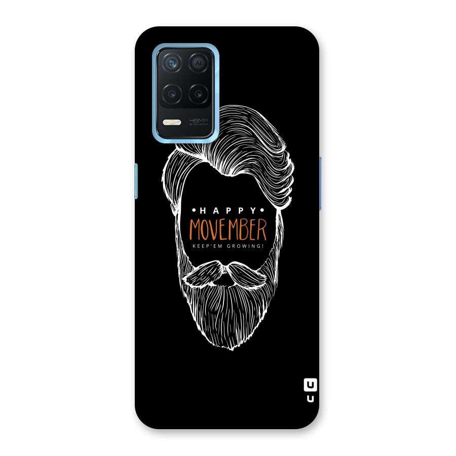 Happy Movember Black Back Case for Realme 8 5G