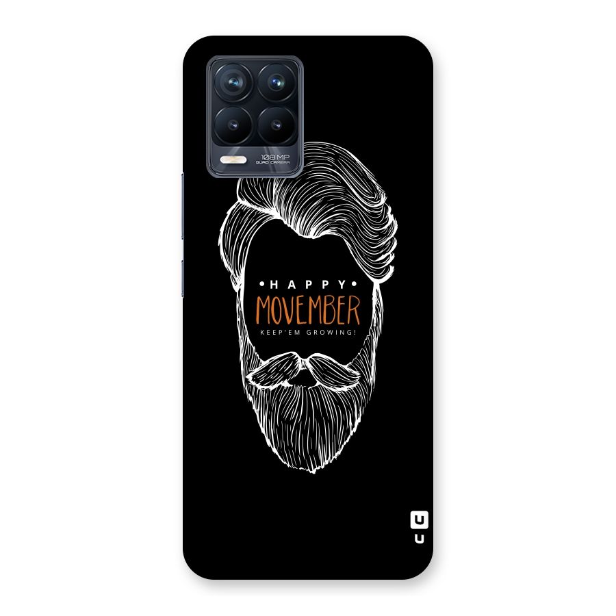 Happy Movember Black Back Case for Realme 8 Pro
