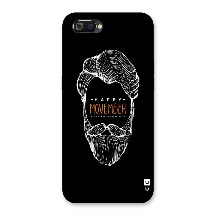 Happy Movember Black Back Case for Realme C2