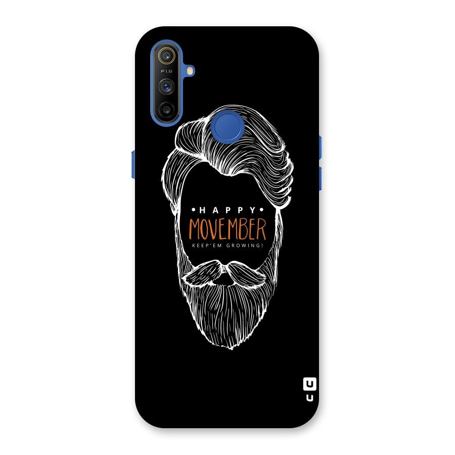 Happy Movember Black Back Case for Realme Narzo 10A