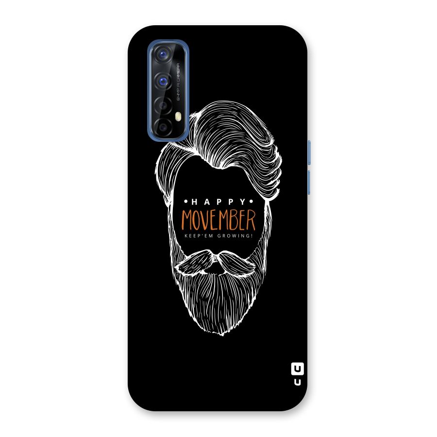 Happy Movember Black Back Case for Realme Narzo 20 Pro
