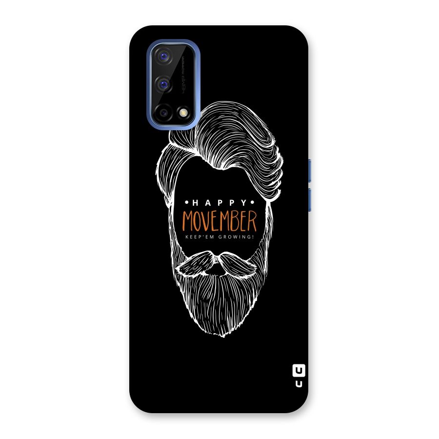 Happy Movember Black Back Case for Realme Narzo 30 Pro