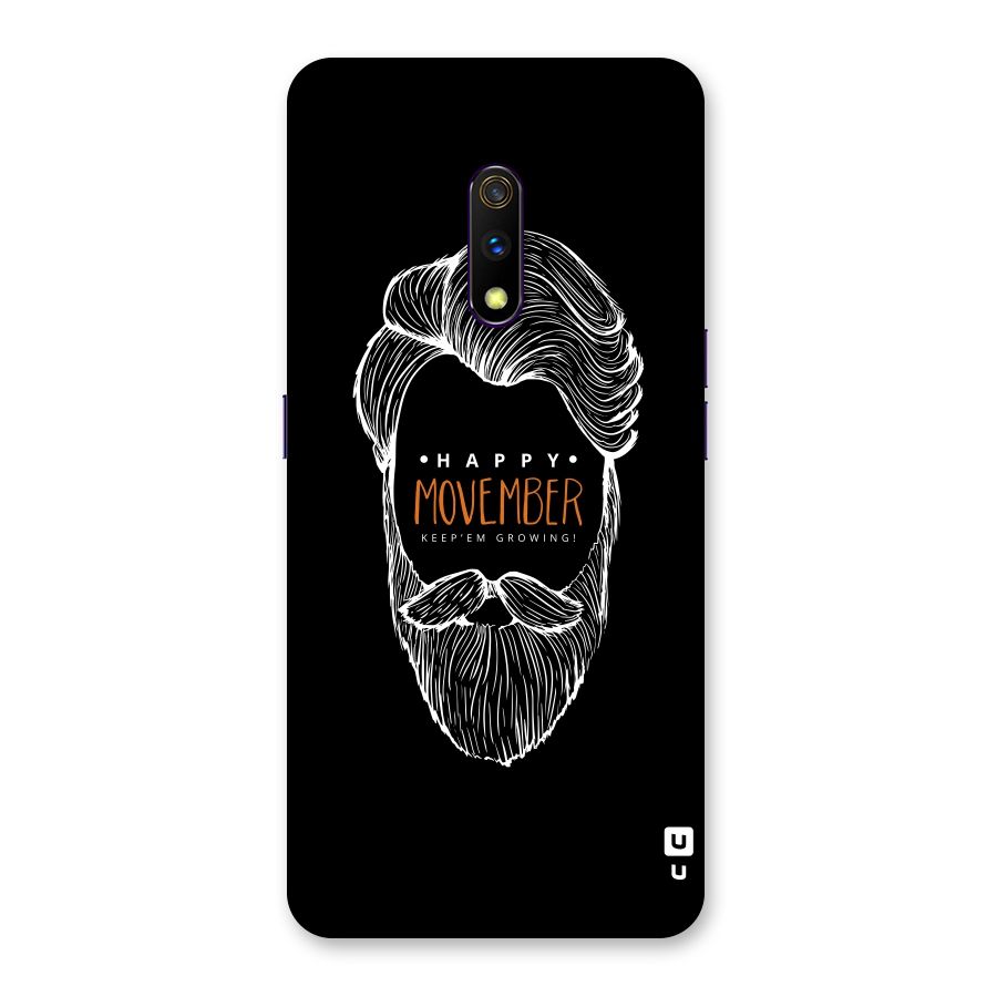 Happy Movember Black Back Case for Realme X