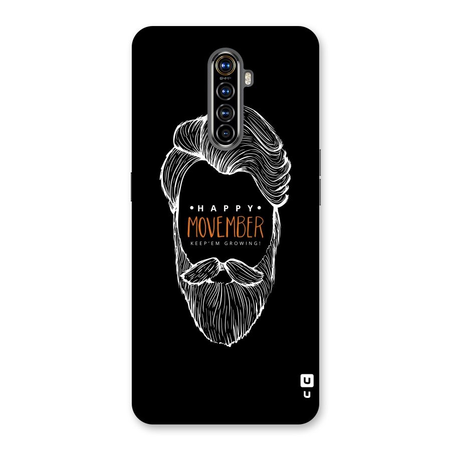 Happy Movember Black Back Case for Realme X2 Pro