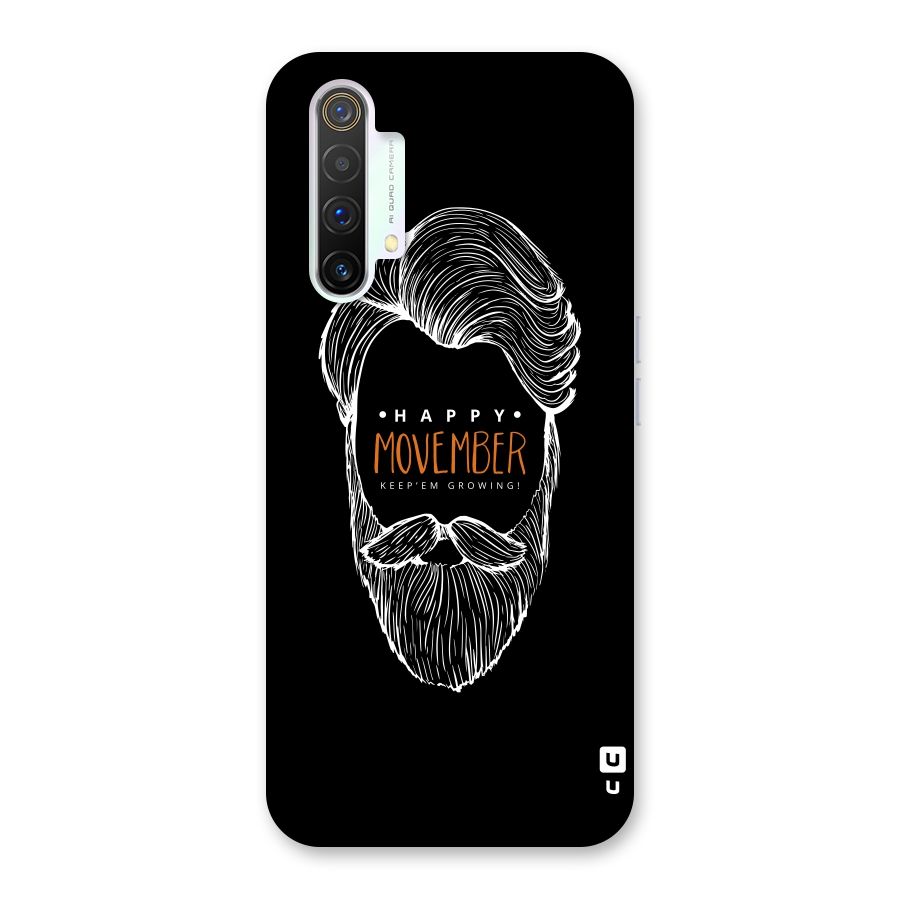 Happy Movember Black Back Case for Realme X3 SuperZoom