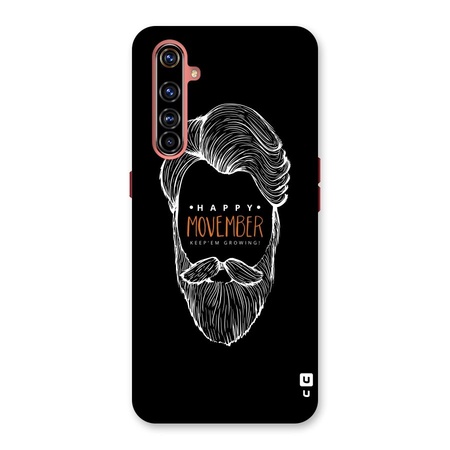 Happy Movember Black Back Case for Realme X50 Pro