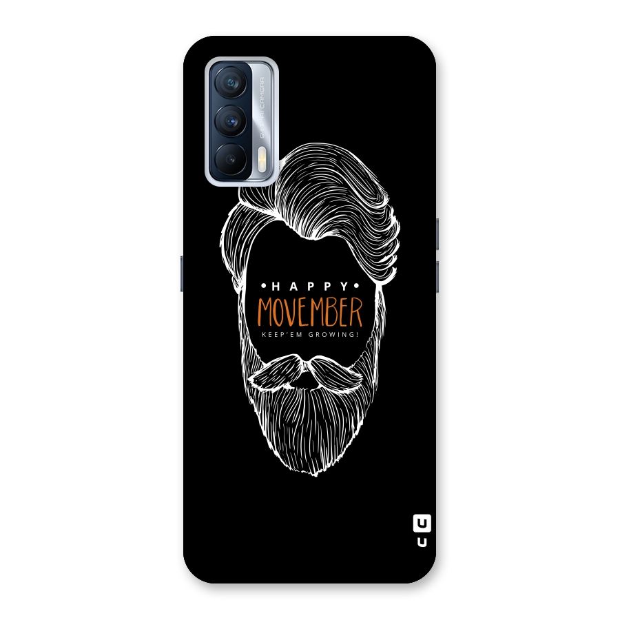 Happy Movember Black Back Case for Realme X7