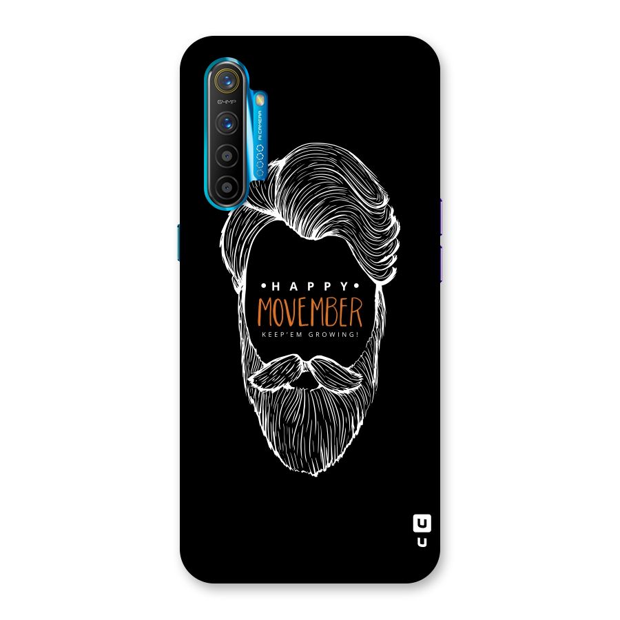 Happy Movember Black Back Case for Realme XT