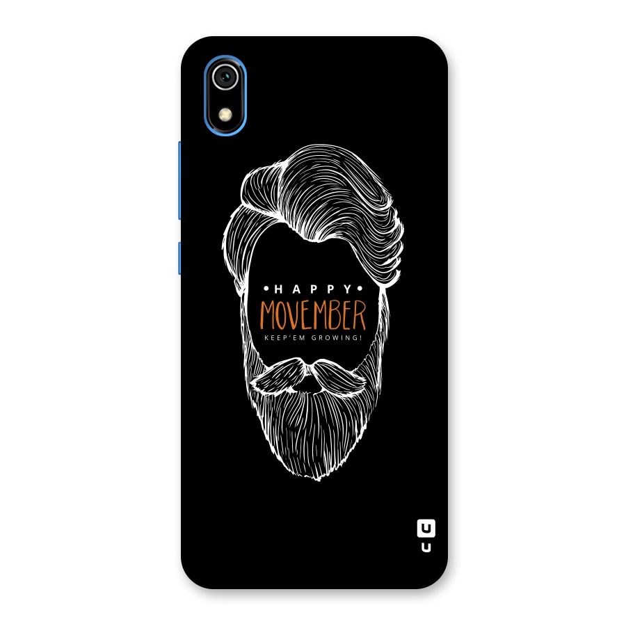 Happy Movember Black Back Case for Redmi 7A