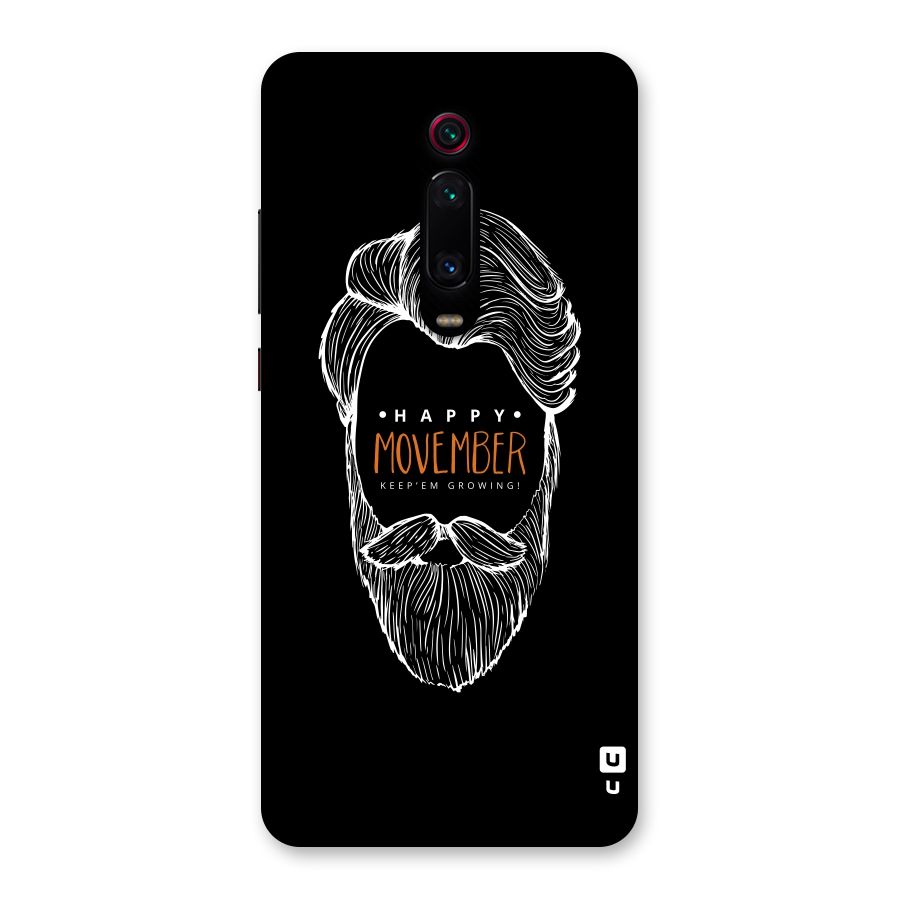 Happy Movember Black Back Case for Redmi K20