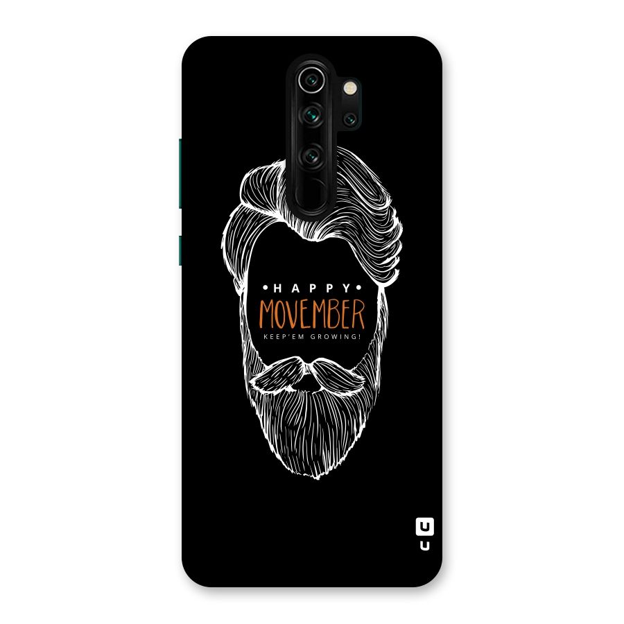 Happy Movember Black Back Case for Redmi Note 8 Pro