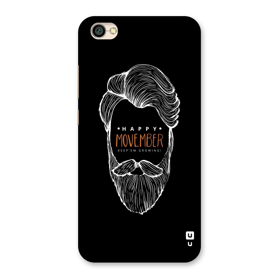 Happy Movember Black Back Case for Redmi Y1 Lite