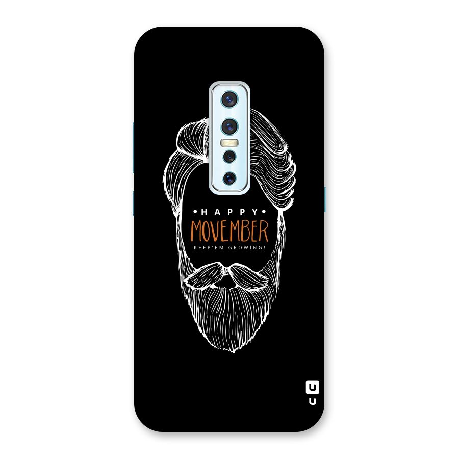 Happy Movember Black Back Case for Vivo V17 Pro