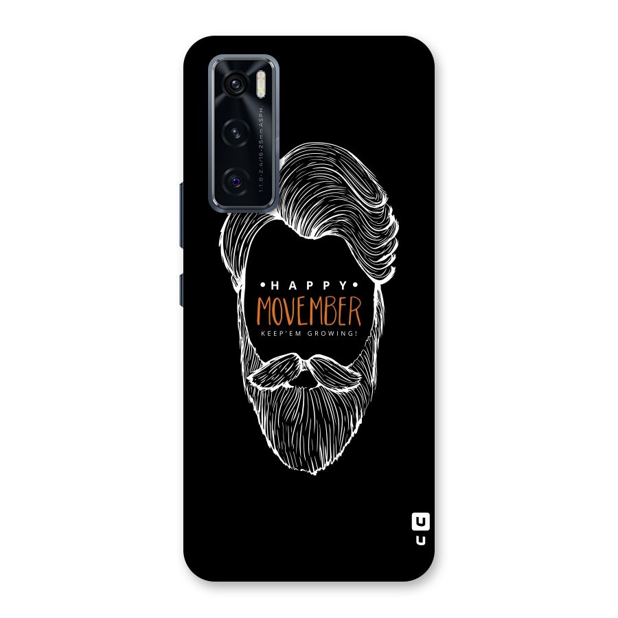 Happy Movember Black Back Case for Vivo V20 SE
