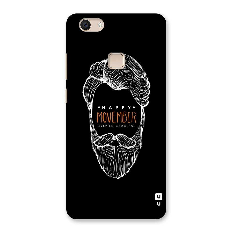 Happy Movember Black Back Case for Vivo V7