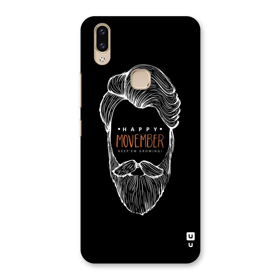 Happy Movember Black Back Case for Vivo V9 Youth