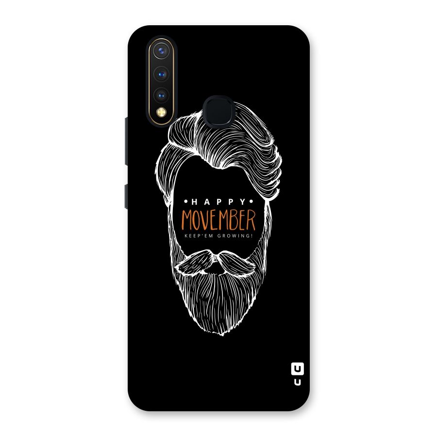 Happy Movember Black Back Case for Vivo Y19