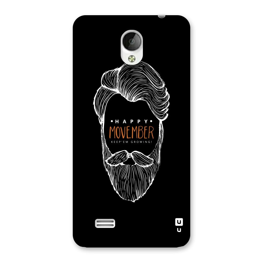 Happy Movember Black Back Case for Vivo Y21
