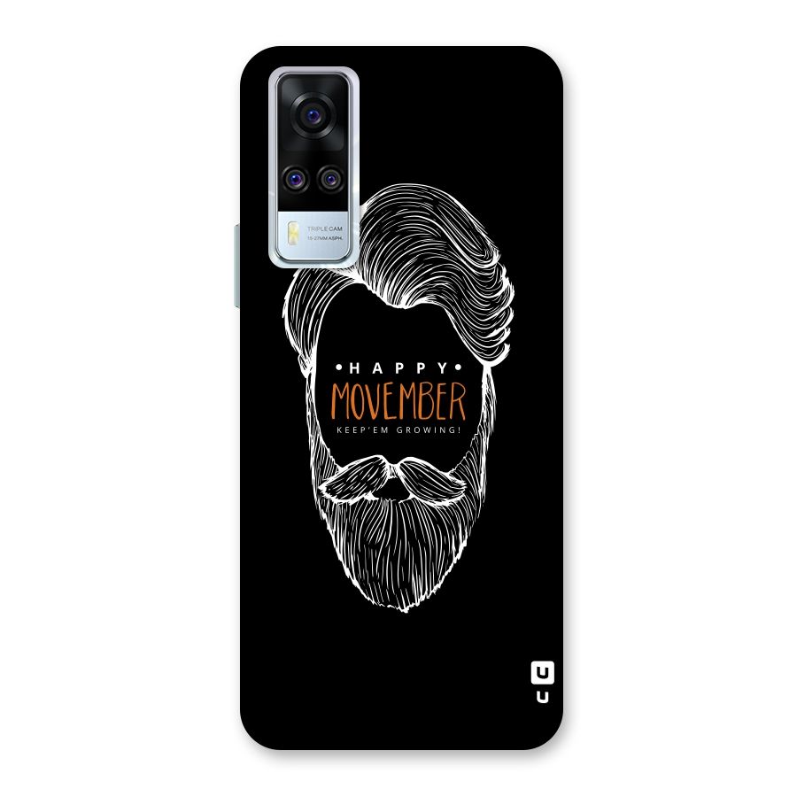 Happy Movember Black Back Case for Vivo Y31