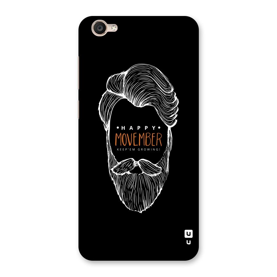 Happy Movember Black Back Case for Vivo Y55L