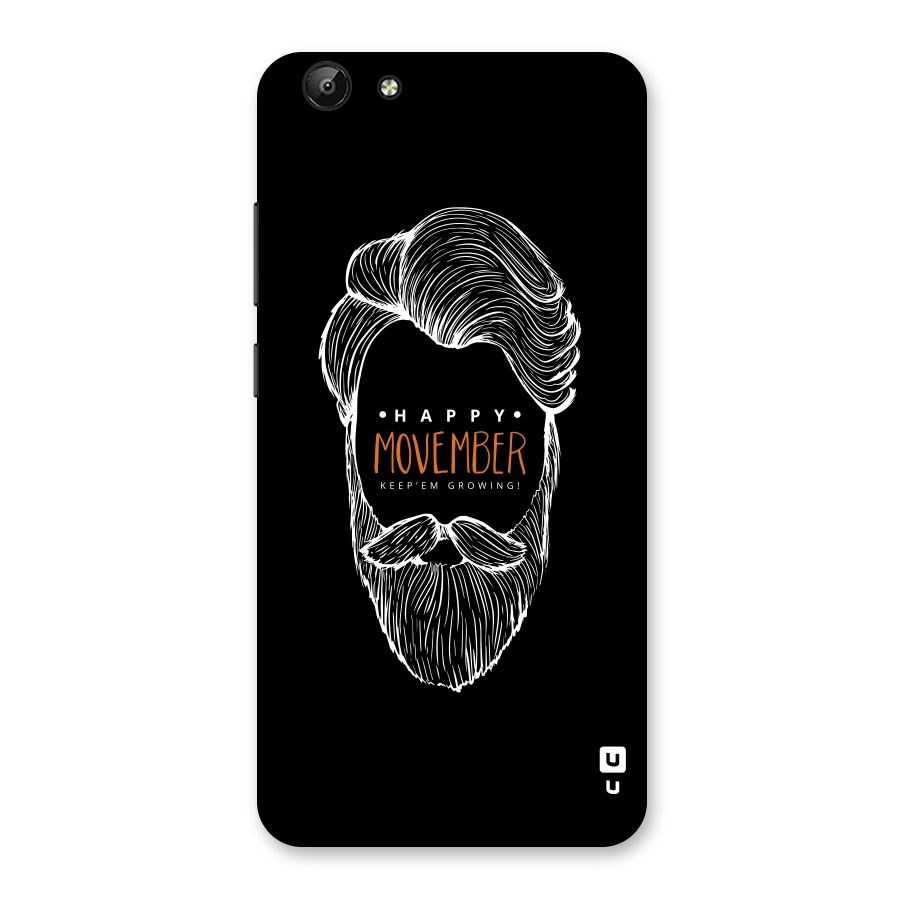 Happy Movember Black Back Case for Vivo Y69
