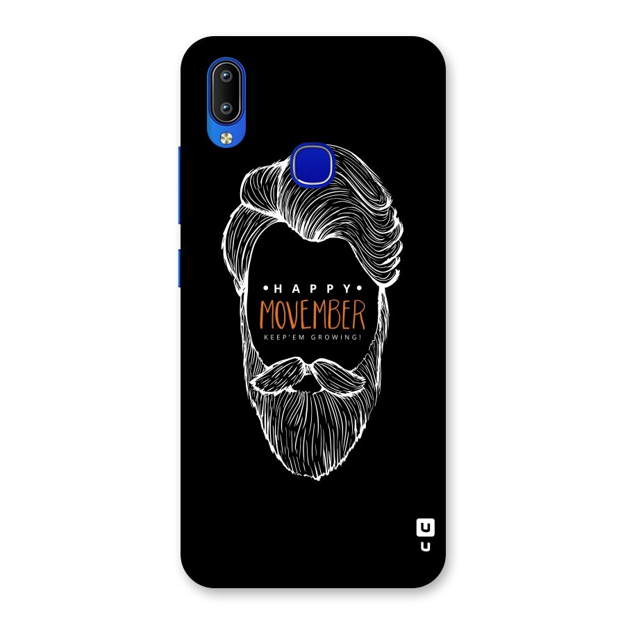 Happy Movember Black Back Case for Vivo Y91