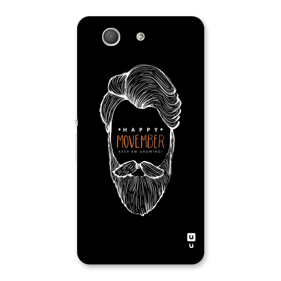 Happy Movember Black Back Case for Xperia Z3 Compact