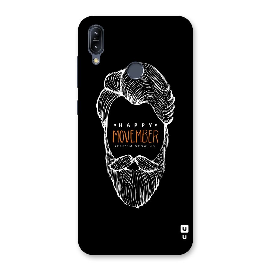 Happy Movember Black Back Case for Zenfone Max M2