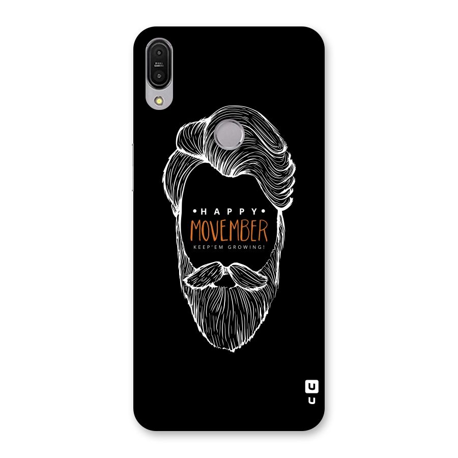 Happy Movember Black Back Case for Zenfone Max Pro M1