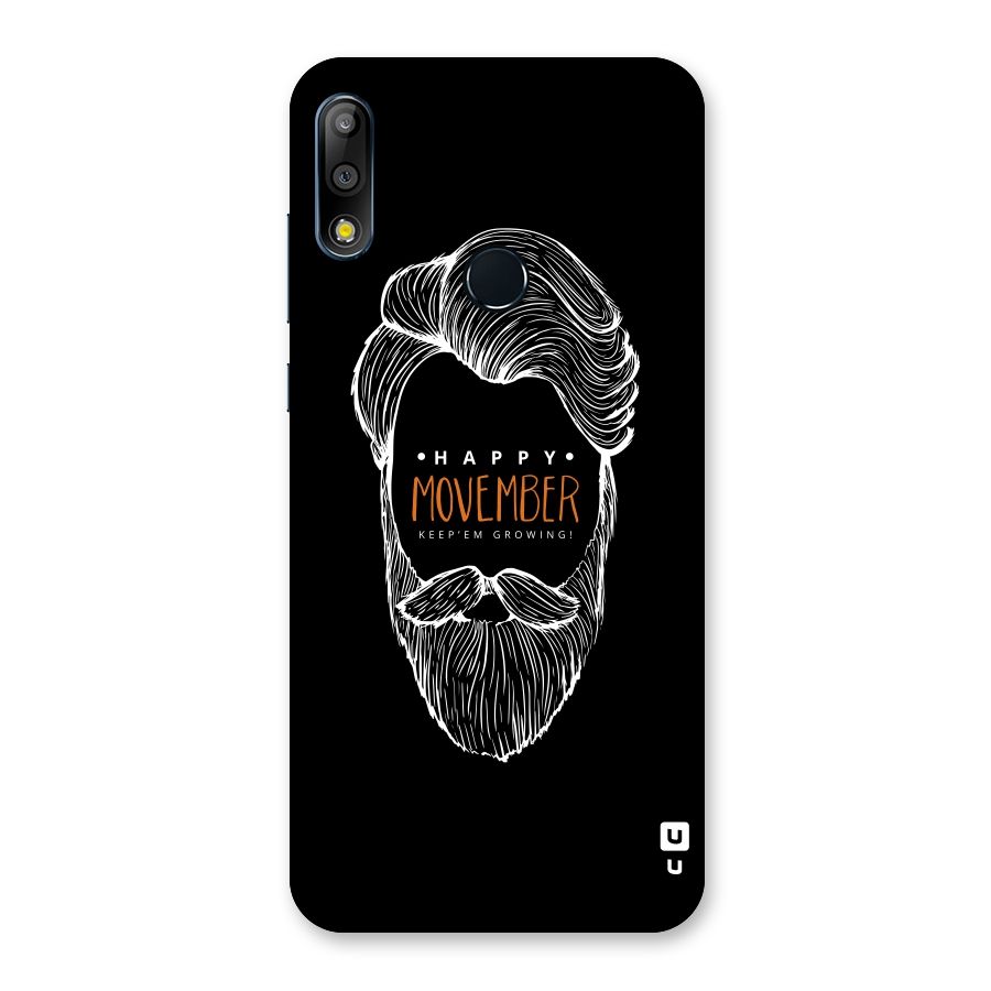 Happy Movember Black Back Case for Zenfone Max Pro M2