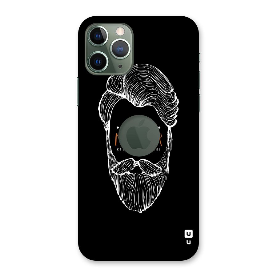 Happy Movember Black Back Case for iPhone 11 Pro Logo  Cut