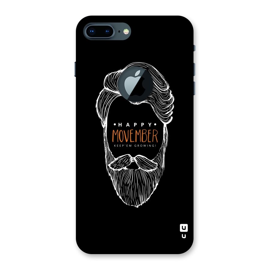 Happy Movember Black Back Case for iPhone 7 Plus Logo Cut