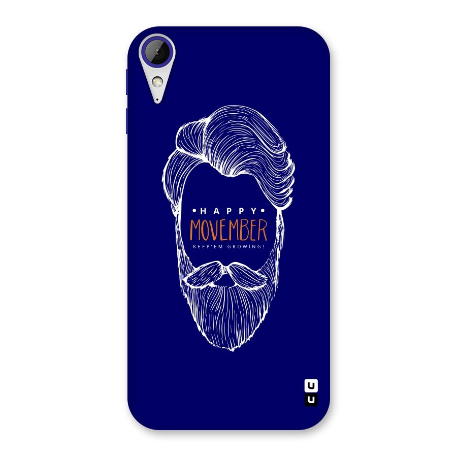 Happy Movember Blue Back Case for Desire 830