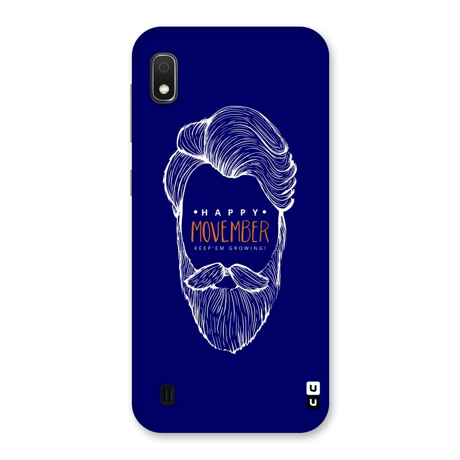 Happy Movember Blue Back Case for Galaxy A10