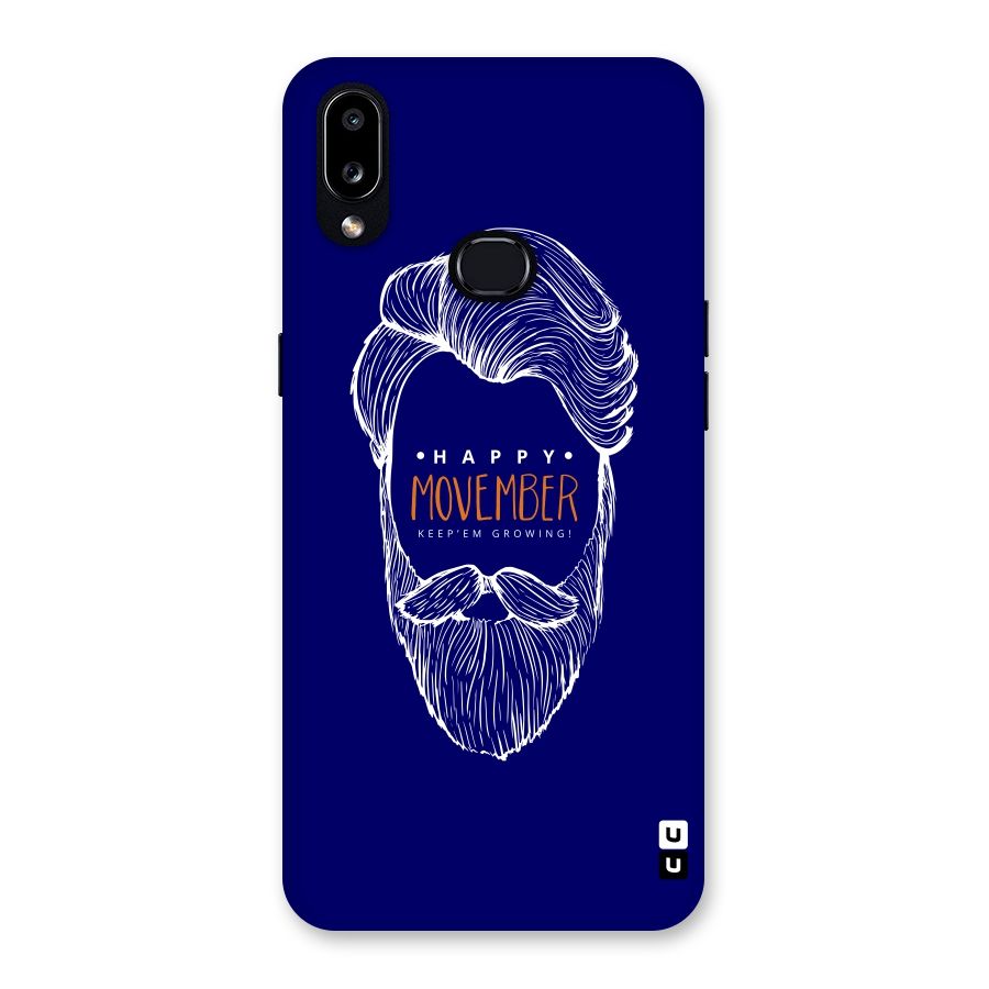 Happy Movember Blue Back Case for Galaxy A10s